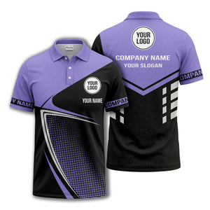diagonal stripe dot geometric polo shirt for men