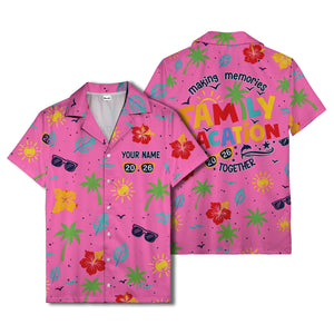 hibiscus palm sunglasses watercolor hawaiian shirt for men