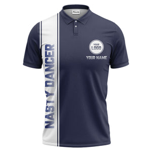 repeating logo & custom text illustration polo shirt for team sports
