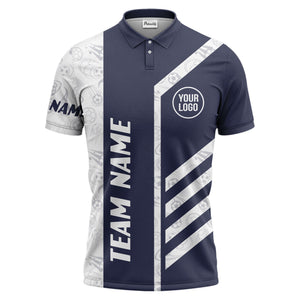 soccer balls diagonal stripes custom logo sporty polo shirt