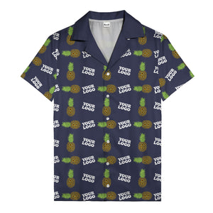 sunflower pineapple mosaic hawaiian shirt for men