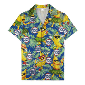 banana luau party cartoon bananas in sunglasses hawaiian shirt