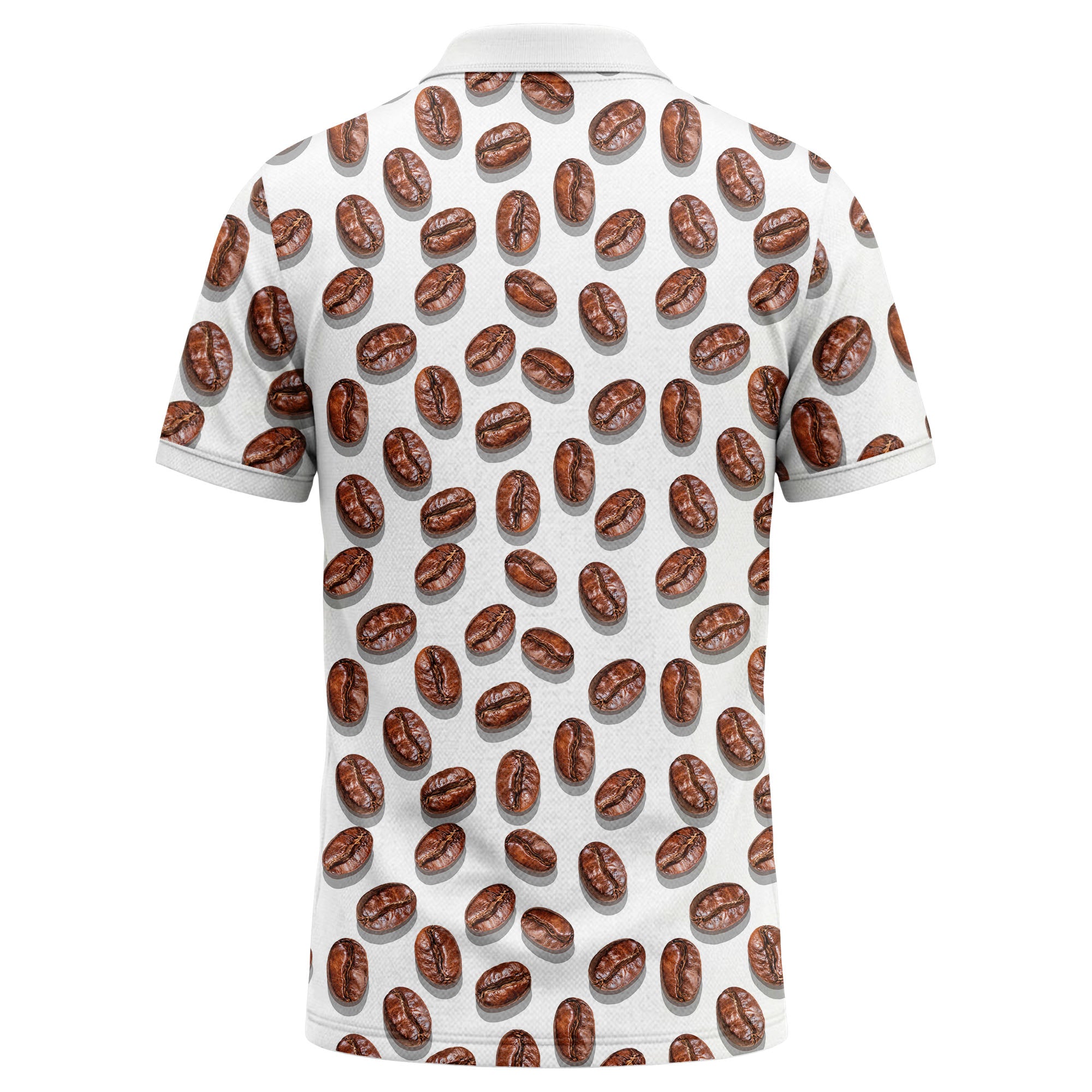 Custom Name & Logo Coffee Bean Polo Shirt – Personalized Café Staff Uniform