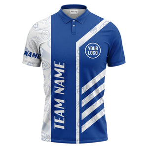 soccer balls diagonal stripes custom logo sporty polo shirt