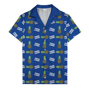 sunflower pineapple mosaic hawaiian shirt for men