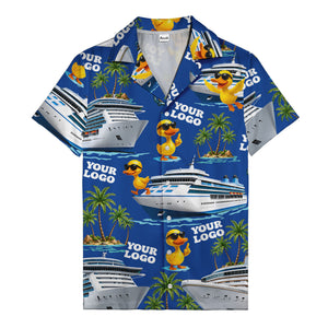 sunglasses ducks on cruise ships palm tree islands hawaiian shirt