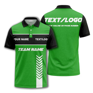 customizable team name chevron stripe polo shirt for men