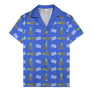 sunflower pineapple mosaic hawaiian shirt for men
