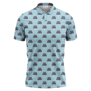 custom logo star polo shirt | custom color all-over graphic print