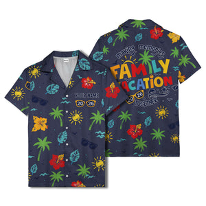 hibiscus palm sunglasses watercolor hawaiian shirt for men
