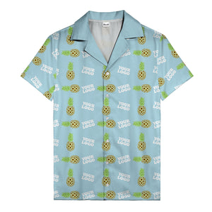 sunflower pineapple mosaic hawaiian shirt for men