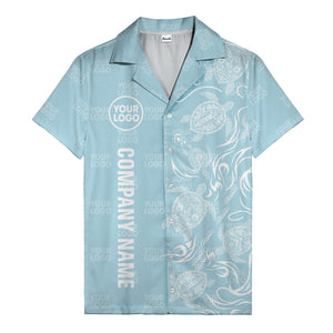 tribal black sea turtles riding waves hawaiian shirt
