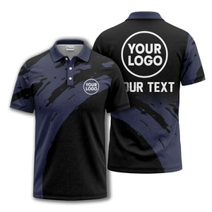 abstract paint splash polo shirt for modern golfers