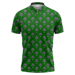 custom logo star polo shirt | custom color all-over graphic print