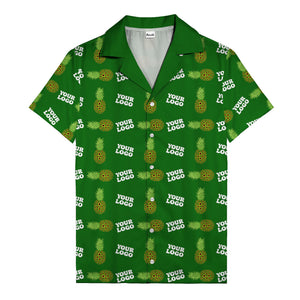 sunflower pineapple mosaic hawaiian shirt for men