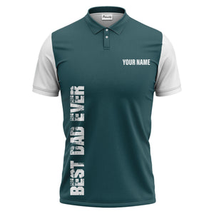 best bag ever vertical text black white modern graphic polo shirt for men