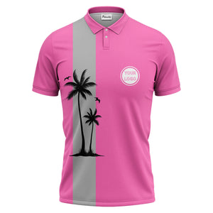 tropical palm tree polo shirt custom polo shirt