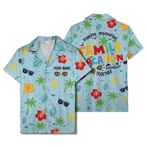 hibiscus palm sunglasses watercolor hawaiian shirt for men