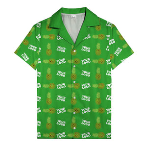 sunflower pineapple mosaic hawaiian shirt for men