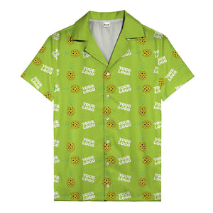 sunflower pineapple mosaic hawaiian shirt for men