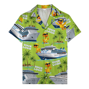 sunglasses ducks on cruise ships palm tree islands hawaiian shirt
