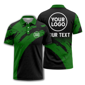 abstract paint splash polo shirt for modern golfers