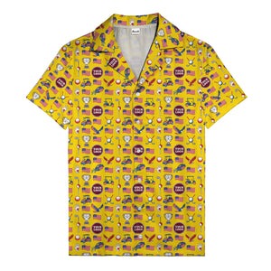 american flag eagle golf cart trophy hawaiian shirt for men