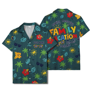 hibiscus palm sunglasses watercolor hawaiian shirt for men