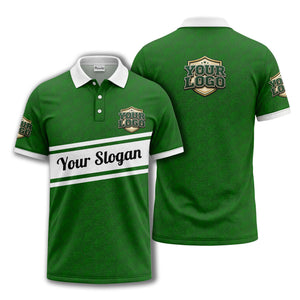 shield logo stars hexagon pattern polo shirt for men