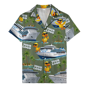 sunglasses ducks on cruise ships palm tree islands hawaiian shirt