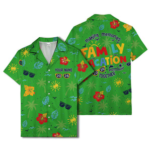 hibiscus palm sunglasses watercolor hawaiian shirt for men