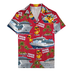sunglasses ducks on cruise ships palm tree islands hawaiian shirt