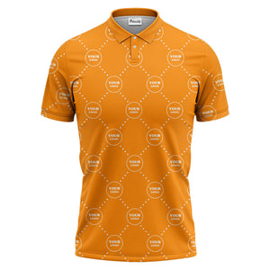 white circles custom logo placement polo shirt for corporate professionals
