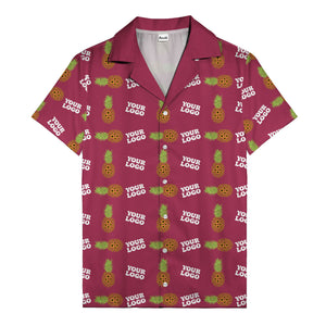 sunflower pineapple mosaic hawaiian shirt for men
