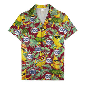 banana luau party cartoon bananas in sunglasses hawaiian shirt