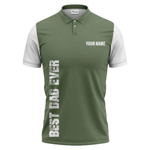 best bag ever vertical text black white modern graphic polo shirt for men