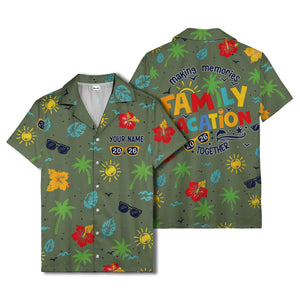 hibiscus palm sunglasses watercolor hawaiian shirt for men