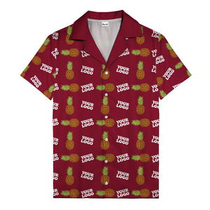 sunflower pineapple mosaic hawaiian shirt for men