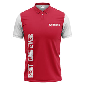 best bag ever vertical text black white modern graphic polo shirt for men