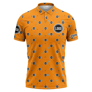 custom multi color golf sports custom logo polo shirt with team event tournament style hawaiian shirt