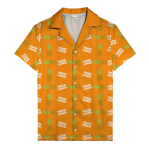 sunflower pineapple mosaic hawaiian shirt for men