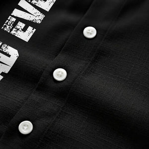 best dad ever vertical name personalized black graphic hawaiian shirt for men