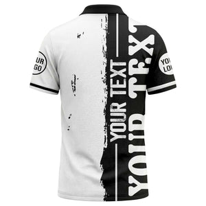 custom name & logo bold graphic personalized polo shirt