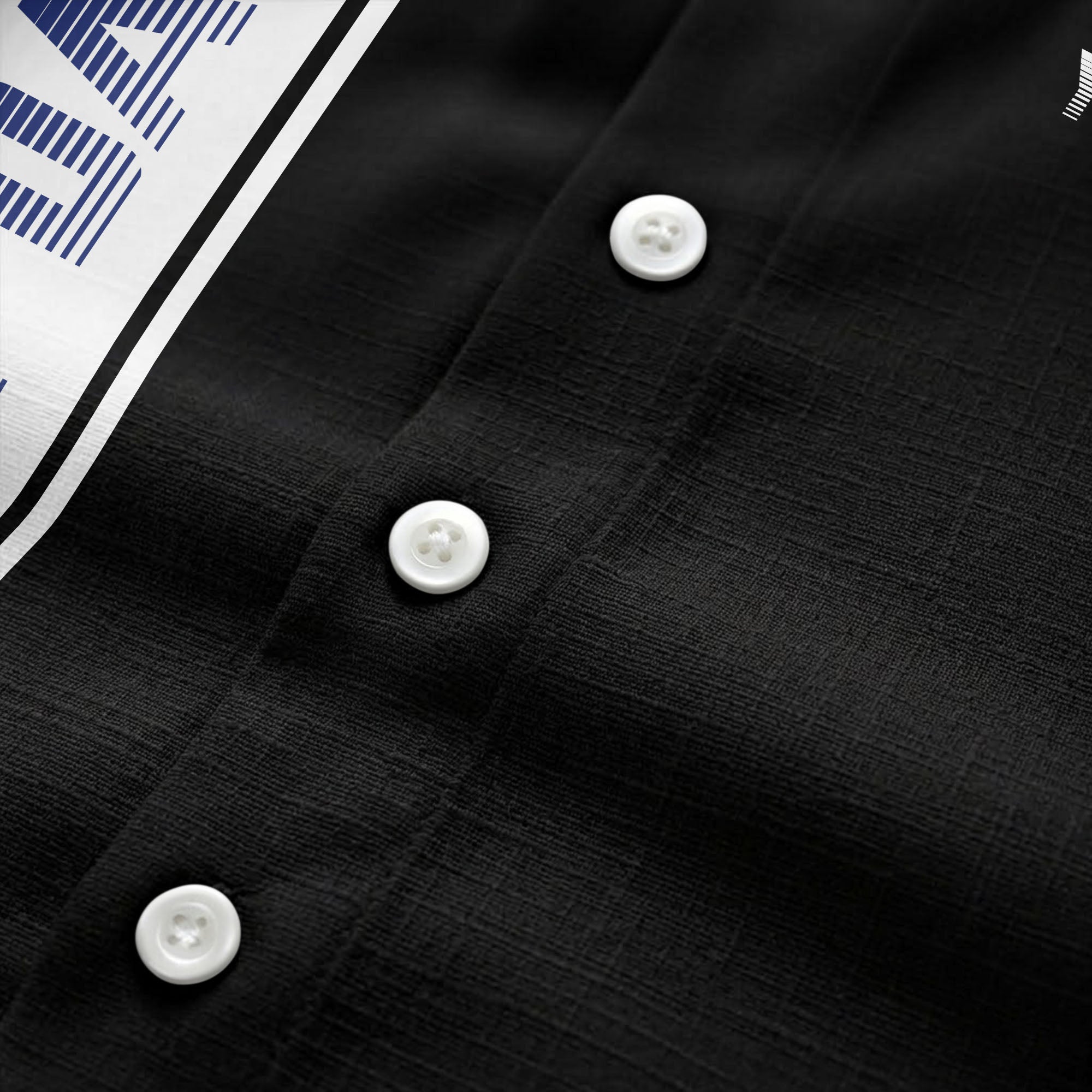 custom team logo striped black hawaiian shirt for spirit days