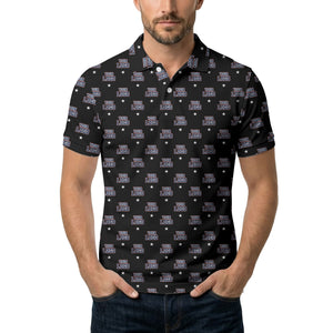 custom logo star polo shirt | custom color all-over graphic print
