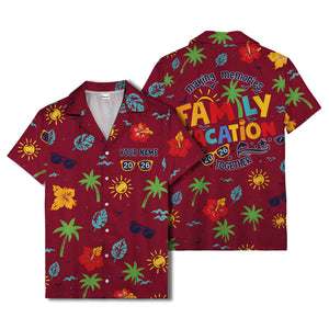 hibiscus palm sunglasses watercolor hawaiian shirt for men