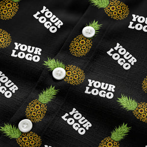 sunflower pineapple mosaic hawaiian shirt for men