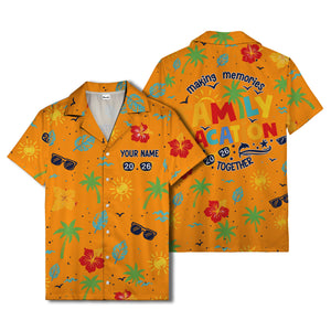 hibiscus palm sunglasses watercolor hawaiian shirt for men