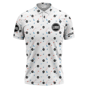 custom multi color golf sports custom logo polo shirt with team event tournament style hawaiian shirt
