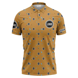 custom multi color golf sports custom logo polo shirt with team event tournament style hawaiian shirt